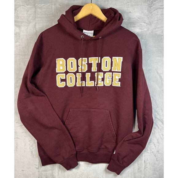 Boston College Embroidered Letters Championship Pullover Hoodie Sweatshirt Sz M - Picture 1 of 6